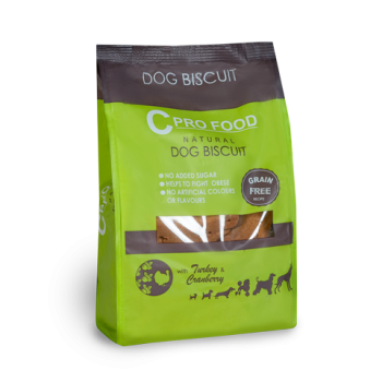 Biscoitos de Peru e Arando 400g - Guloseima para cão - CproFood