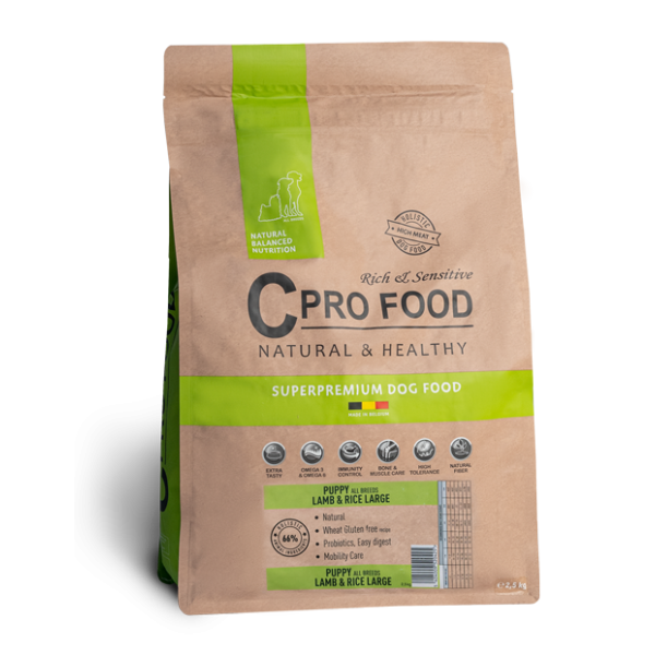 Puppy All Breeds com cordeiro e arroz 10kg - Grande - Ração para cachorros - CproFood