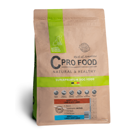 Adult All Breeds with lamb and rice 10kg - Large - Kibble for dogs over 25kg - CproFood