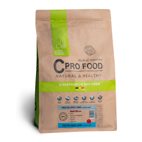 Prestige All Breeds all'agnello 10kg - Large - Senza cereali - Crocchette per cani - CproFood