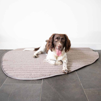 Dubbelzijdige deken voor honden taupe - 120x95x2cm - Pebble