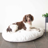 White dog cushion XL - 120x95x33cm - Pebble