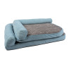 Cama Tweed Sky azul y negro S - 80x60x20cm - Espuma