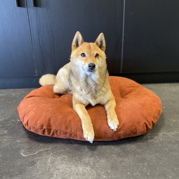 Oval Velvet Copper Cushion M - 80x64x7cm