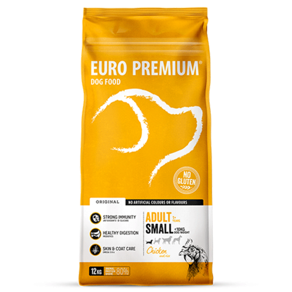 Adult Small Chicken & Riso 3kg - Crocchette per cani di piccola taglia - Euro Premium