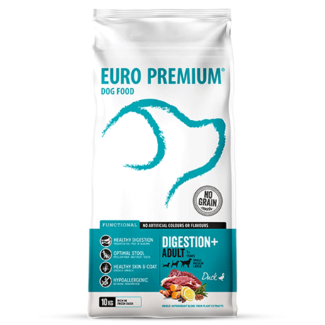 Adult Digestion+ 2kg - Croquetas hipoalergénicas para perros de todos los tamaños - Euro Premium