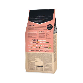 OWNAT Just Grain Free Adult Getreidefrei mit Lachs & Meeresfrüchten für ausgewachsene Hunde 14kg