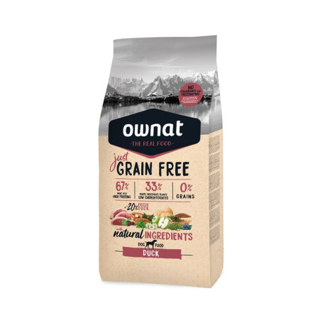 OWNAT Just Grain Free Anatra per cane 3kg