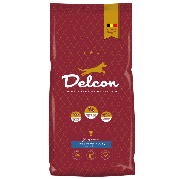 Delcon "Regular Plus" rico em peixe 12kg