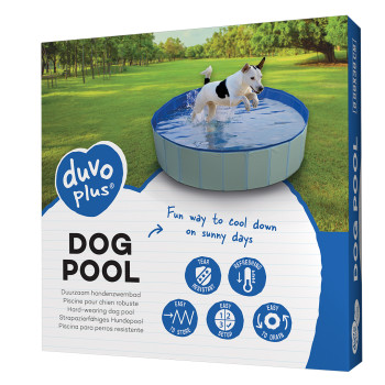 Piscine pour chien bleu Ø80x30cm