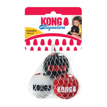 Kong bolas deportivas de firma multicolor - 3 unidades - XS - 4,5x4,5x4,5cm