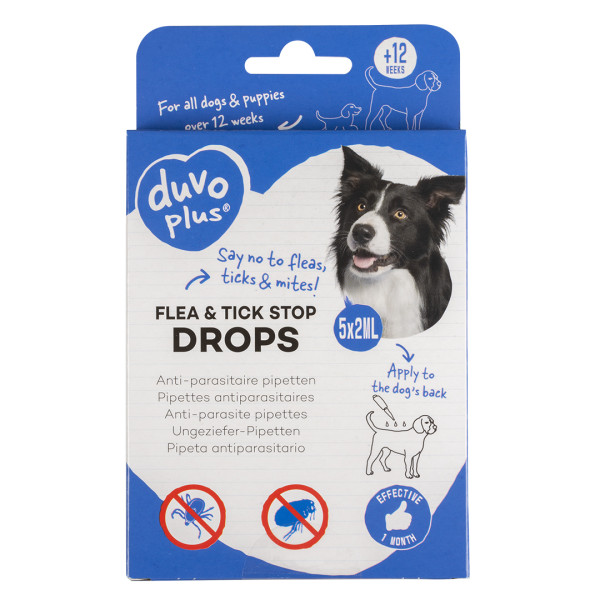 Puce & tique stop pipettes antiparasite chien 5x2ml